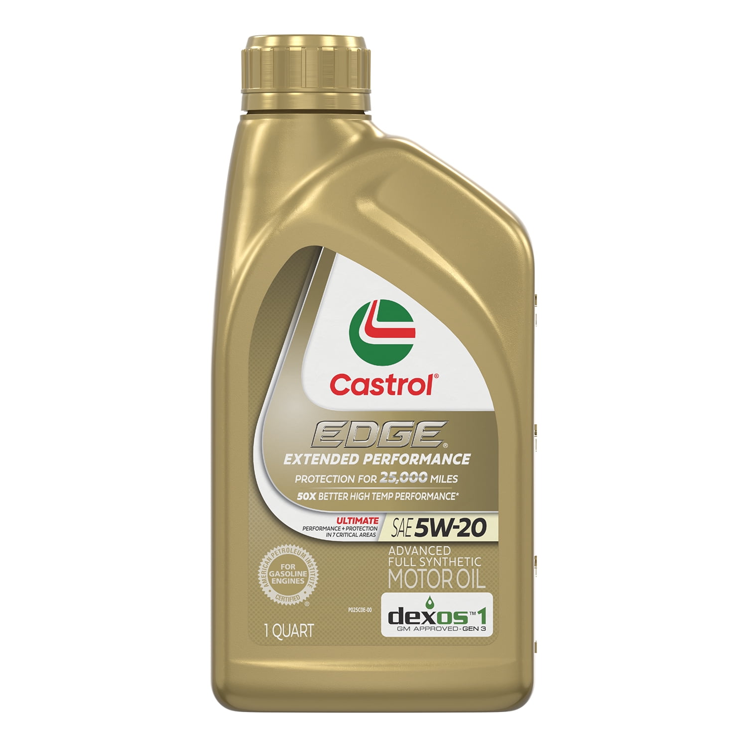Castrol GTX High Mileage 5W-20 Synthetic Blend Motor Oil, 1 Quart
