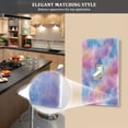 thumbnail image 5 of Light Switch Cover Switch Plate Outlet Cover Plug Cover for Electrical Duplex Outlets Watercolor Powder Blue Pattern, 5 of 6