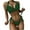 Green, variant on Womens Two Piece Swimsuit Halter Bikini Set High Cut Bikini Fashion Solid Bikini Push-Up Padded Swimsuit Set Beach Bathing Suit Rose Gold