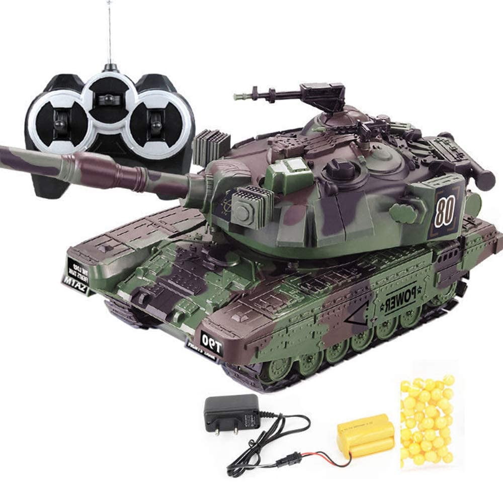 HEAVY LARGE INTERACTIVE TWIN BATTLE TANK CAR RC RADIO REMOTE CONTROL 2 PLAYERS 