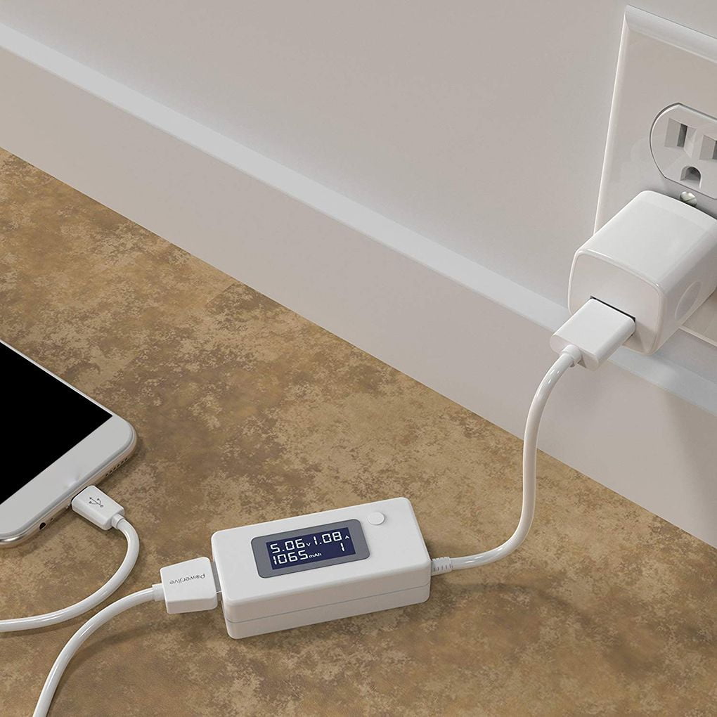 LCD USB Voltmeter Voltage Tester Meter Detector Ammeter Multimeter Test Speed of Chargers Cables Capacity of Power Banks
