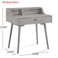 thumbnail image 6 of Computer Study Desk with Drawer,Grey, 6 of 7