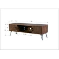 thumbnail image 5 of Industrial Style Reclaimed Wood Tv Stand With 2 Storage Cabinets For Living Room Media Center, 5 of 5