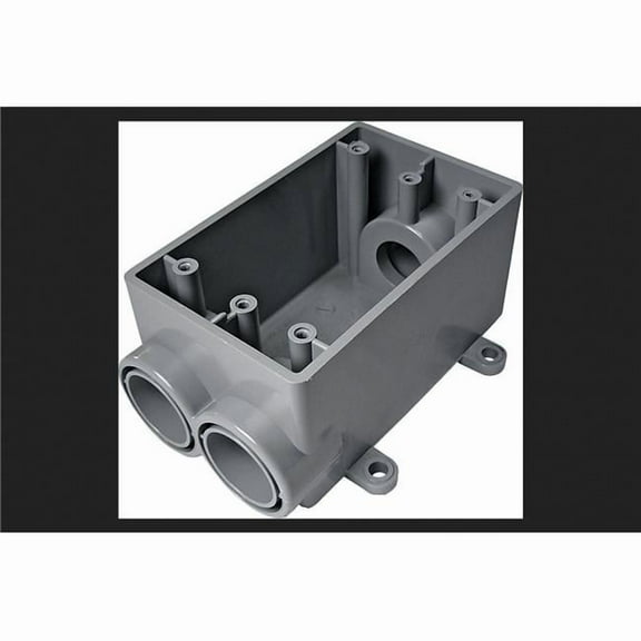 Cantex Weatherproof Box,1/2 in Hub,PVC 5133544