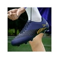 thumbnail image 6 of Lumento Women Men Sneakers Firm Ground Soccer Cleats Spikes Football Shoes Non-slip Athletic Shoe Indoor&Outdoor Comfort Training Running Sneaker Blue 10, 6 of 9