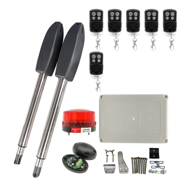 400KG Automatic Electric Swing Gate Opener Kit Pull Arm Drive Swing Door Operator Motor Actuator Multi Remote Control Optional ,Easy to Install
