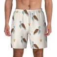 thumbnail image 2 of Picia Sea Turtle pattern Mens Swim Trunks with Compression Liner Stretch Beach Shorts Quick Dry with Zipper Pockets No-Chafing Board Shorts-Medium, 2 of 9