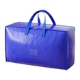 thumbnail image 2 of Bolsa de almacenamiento móvil tejida extra grande para ropa de cama | Organizador de edredón grueso y resistente | Bolsa impermeable de lavandería para dormitorio de viaje | Embalaje de ropa, 2 of 5