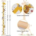 thumbnail image 4 of Baby Height Growth Chart Wall Hanging Measuring Ruler for Kids, Removable Canvas and Wood Wall Ruler for Bedroom Nursery Wall Decoration, 4 of 5