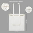 thumbnail image 5 of Tripumer 2-Pack Blank Canvas Tote Bags Bulk Shopping Bag for Crafts Lightweight Medium Reusable Grocery Shopping Cloth Bags Suitable for DIY Advertising Promotion Gift Activity, 5 of 7