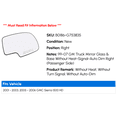 thumbnail image 2 of Right Mirror Glass - Compatible with 2001 - 2003, 2005 - 2006 GMC Sierra 1500 HD Crew Cab Pickup 4-Door 6.0L V8 Naturally Aspirated OHV GAS 2002, 2 of 2