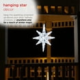 thumbnail image 6 of Alpine Corporation 20" x 24" Acrylic Hanging Light-Up Star Holiday Decoration, White, 6 of 13
