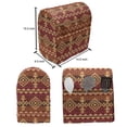 thumbnail image 5 of Mexican Lounger Chair Bag, Aztec Culture Theme Classical Triangles Pattern Prehistoric Ornaments, High Capacity Storage with Handle Container, Lounger Size, Pale Orange Brown, by Ambesonne, 5 of 5