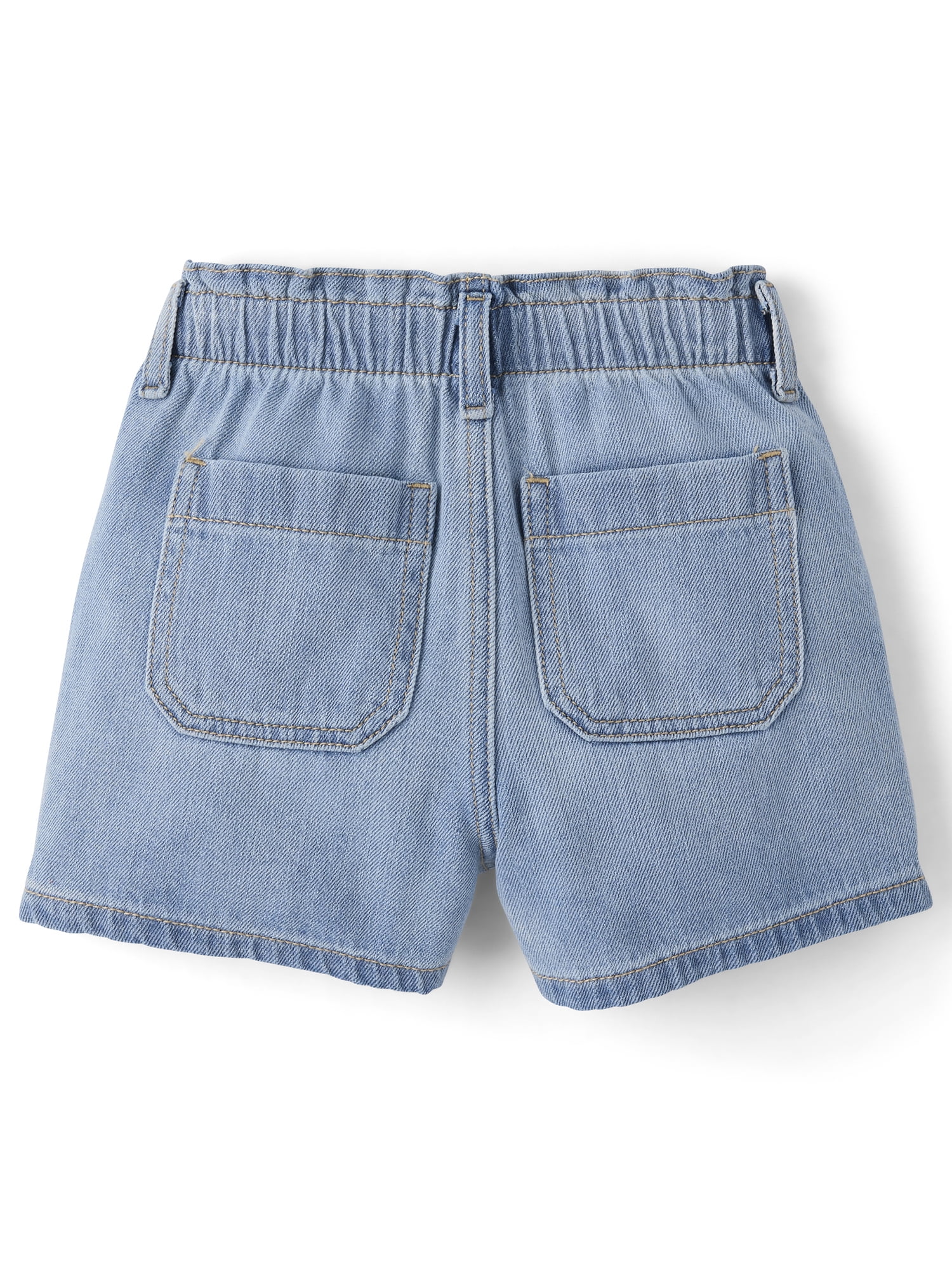 The Children's Place Girls Paperbag Waist Shortie Jean Shorts, Sizes 4-16