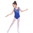 thumbnail image 3 of BULLPIANO Girls Gymnastics Leotards Sparkling Dance Clothes Biketard Sportswear 3-14 Years, 3 of 6