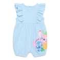 thumbnail image 2 of Stitch Baby Girls Romper Set, 2-Pack, Sizes 0-24 Months, 2 of 14