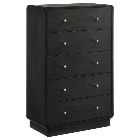Coaster Cavelle 5-Drawer Chest of Drawers, Black