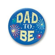 Beistle Pack of 6 Baby Shower "Dad To Be" Satin Button Costume Accessories 2"