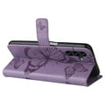 thumbnail image 6 of Feishell Compatible with Samsung Galaxy A25 5G Wallet Case with Wrist Strap, for Men Women, Butterfly Embossed PU Leather Flip Stand Card Slots Protective Phone Cover for Samsung Galaxy A25 5G,Purple, 6 of 11