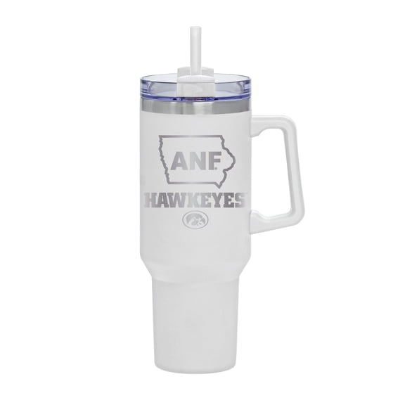 White Iowa Hawkeyes 40oz. Rocky My State Tumbler