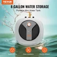 thumbnail image 2 of Electric Mini Tank Water Heater 8 Gallon 1440W Hot Water Boiler Storage Safety Temperature Pressure Valve Easy Install for Kitchen Bathroom Restaurant Shelf Wall Floor Mounted, 2 of 8