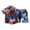 d-Red900, variant on FAOWME Child New Toddler Boys Summer Outfits Printed Shirt And Shorts Sets Casual Casual Cotton Clothes Sets Relaxed Fit O-Neck Dailywear