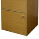 thumbnail image 2 of Estante de libros de madera de 2 niveles de 24" con puertas, acabado natural, 2 of 5