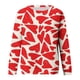 thumbnail image 4 of Pntutb Moda Mujer Impreso Camiseta Suelta Blusa De Manga Larga Cuello Redondo Casual tops Sudaderas Con Capucha Pntutb Pntutb-3620, 4 of 4
