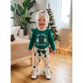 thumbnail image 6 of RUINIXCW Baby Girls Christmas Outfit Long Sleeve Romper Print Pants Headband, 6 of 8