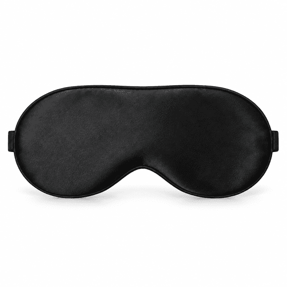 Black Sleep Eye Mask, Ultra-Soft Light Blocking Eye Mask for Men Women, Comfortable Blackout Sleep Mask for Travel & Night Use