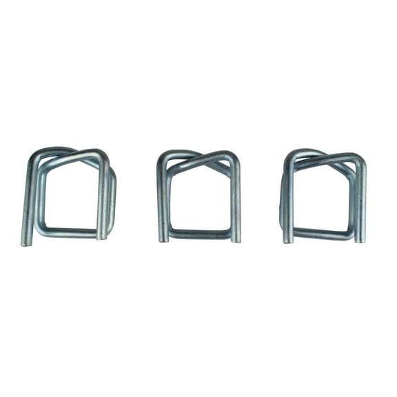 Heavy Duty Galvanized 1/2" Wire Buckles for Cord Strapping - Box of 1,000 - P12WB3-GA