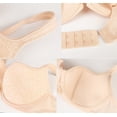 thumbnail image 2 of Exerin Women's Balconette Bra Demi Half Cup Underwire Lightly Padded(32C,Beige), 2 of 7