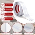 thumbnail image 3 of Molding Trim, 0.79in x 9.84ft Flexible Self-Adhesive Wall Trim, Inside & Outside Corner Protector, Baseboard Edge Guard for Walls, Windows, Tables, DIY Home Decoration(White), 3 of 7