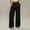 Black, variant on NTACZA Wide Leg Womans Pants Black High Waisted Business Dress Pants Flat Front Baggy Zipper Trousers Lady L