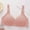 Pink, variant on Sentmoon Womens Sports Bras Plus Size Seamless Lift Adjustable Strap Bras for Women No Underwires Thin Style Back Buckle Floral Lace Buttery Soft Solid Color Bralettes for Sports Fitness Beige 40/90