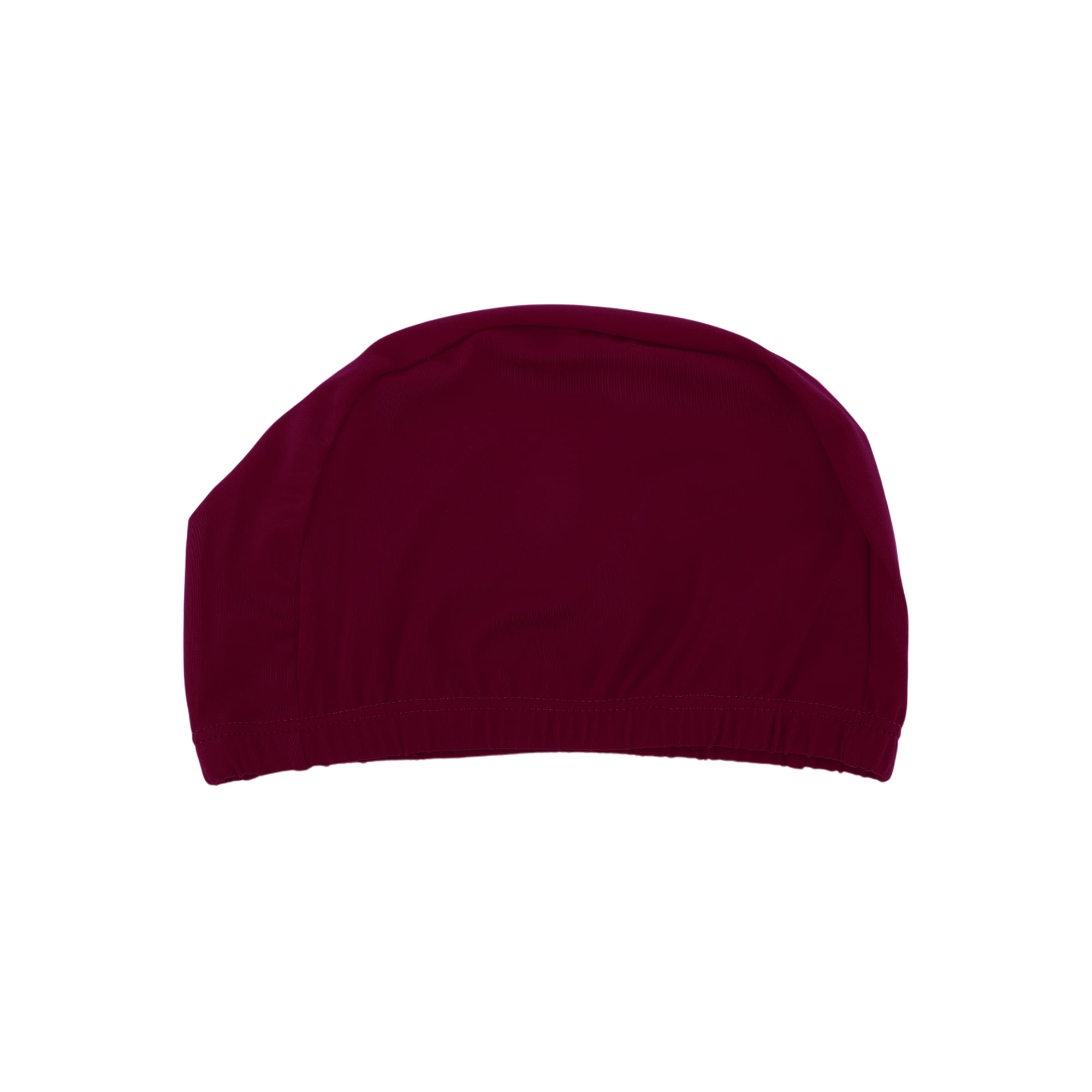 Unique Bargains Elasticity Swim Cap Measuring for Comfortable Fit Wine Red
