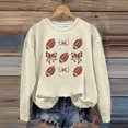 thumbnail image 2 of Wyzesi Chandails en Molleton à Fermeture Éclair pour Femmes Vert Pull à Capuche Imprimé Football Chandail en Molleton Col Rond Tendance pour Automne & Hiver, 2 of 3