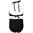 thumbnail image 5 of Swimsuit Kids Girls Backless Halter Two Piece Girls Swim Suits with Chest Pad Bathing Suit for Kids 5-6 Years, 5 of 5