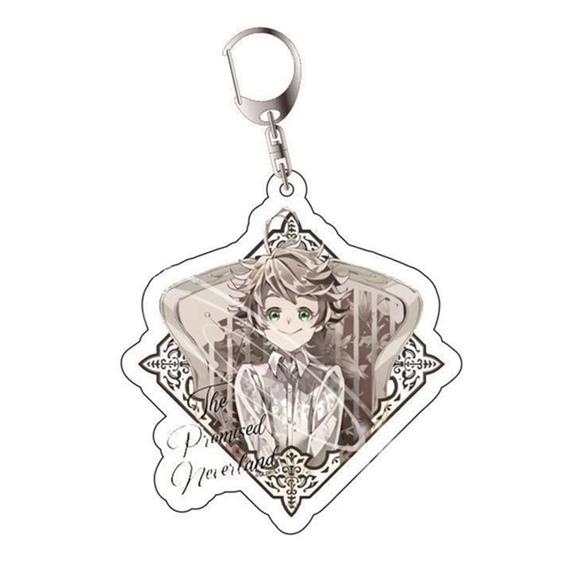 Anime The Promised Neverland keychain Metal Pendants Anime The Promised Neverland keychain Metal Pendants