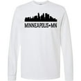 thumbnail image 3 of Inktastic Minneapolis Minnesota City Skyline Long Sleeve T-Shirt, 3 of 5