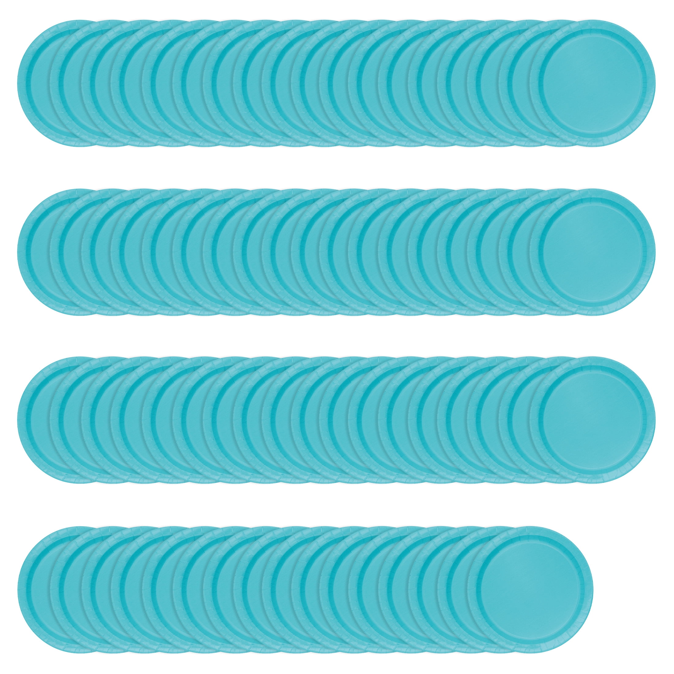 (3 pack) 70CT 7IN Teal Dessert Paper Plates by Way To Celebrate
