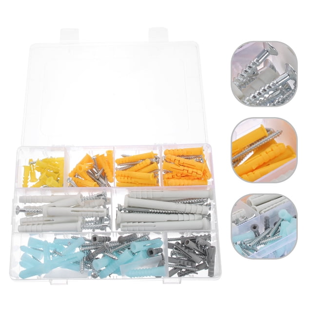 unbranded 1Jgo Kit De Anclajes Autotaladrantes Con Tornillos Para Drywall Para Proyectos De Construcción Y Madera