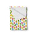 thumbnail image 2 of Easter Soft Flannel Fleece Throw Blanket, Greeting the Colorful and Fun Spring Season April Holiday Celebration with Food, Cozy Plush for Indoor and Outdoor Use, 70" x 90", Multicolor, by Ambesonne, 2 of 5