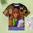 thumbnail image 5 of Scooby Doo Womens T-shirts Crewneck Shirts Blouse Short Sleeve Tee Shirts Girls Tops S, 5 of 8