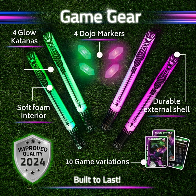 Starlux Games Kids Set: Ninja Toys Versus Samurai Glow Battle