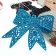 thumbnail image 3 of Adornos navideños 11CM Lazo de color dorado en polvo Corona de árbol de Navidad Colgante pequeño de ratán Accesorios para ventanas de hoteles y centros comerciales, 3 of 5