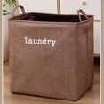 thumbnail image 4 of Fabric Laundry Hamper with Handles, Collapsible Clothes Storage Basket with Waterproof Lining, Large Capacity Laundry Organizer for Bedroom, Bathroom and Dorm, 4 of 6