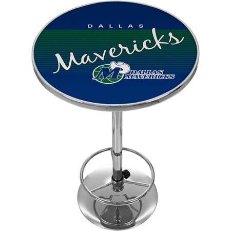 Dallas Mavericks Hardwood Classics NBA Chrome Pub Table Dallas Mavericks Hardwood Classics NBA Chrome Pub Table