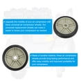 thumbnail image 3 of Unique Bargains 5.6" Universal Air Compressor Wheel with 0.6" Hole for Easy Mobility, Beige, 3 of 5