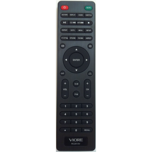 Genuine Viore RC2013V Remote Control for Viore TV LED19VH55D LED26VF55D